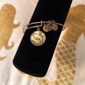Alex and Ani Bangle Bracelet - Taurus Bull - Gold